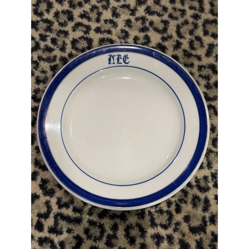 VTG Jackson China NLC Monogram Cobalt Blue Restaurant Hotel Club Ware 9